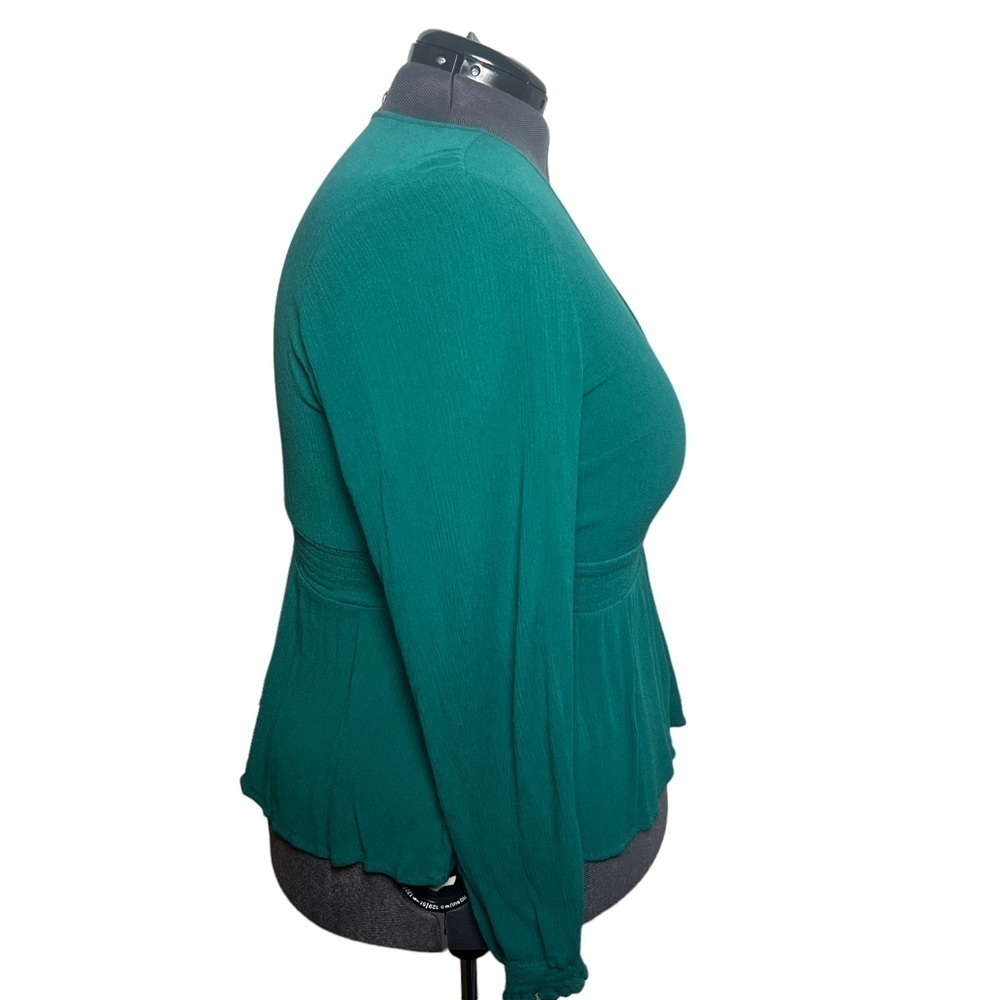 Torrid Green Peplum Top (Size 2) - Picture 2 of 6